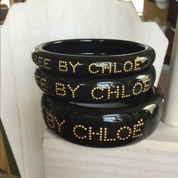 🖤See By Chloe Black Stackable Bangles🖤 - Picture 5 of 8